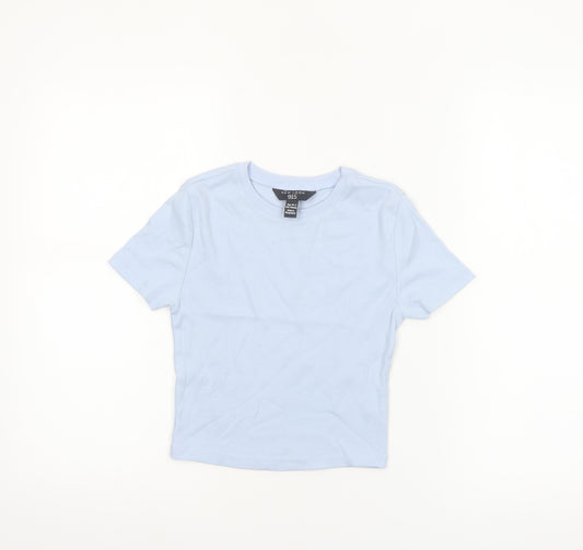 New Look Girls Blue Short Sleeve Cotton T-Shirt Age 10-11 Years