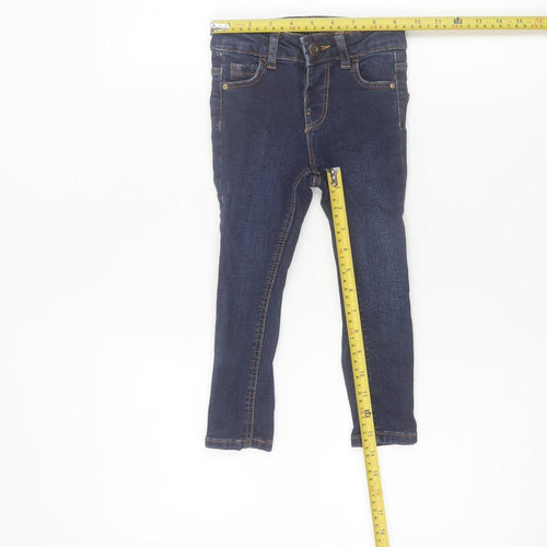 Denim Co Boys Blue Skinny Jeans 18-24 Months Cotton Blend