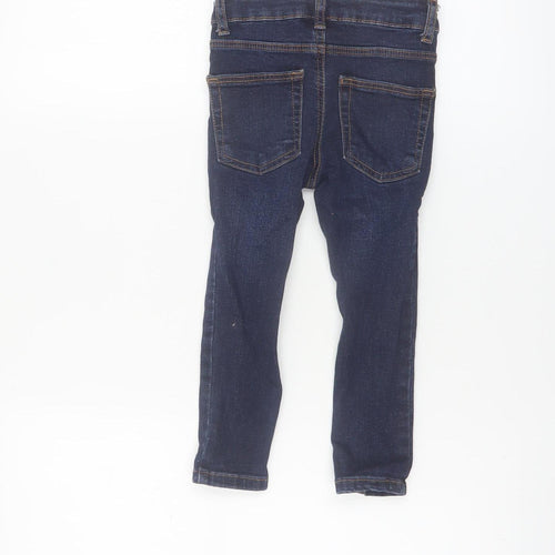 Denim Co Boys Blue Skinny Jeans 18-24 Months Cotton Blend