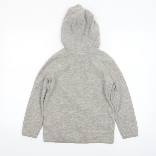 Dunnes Stores Boys Grey Full Zip Hoodie Age 8-9 Years Polyester Fleece