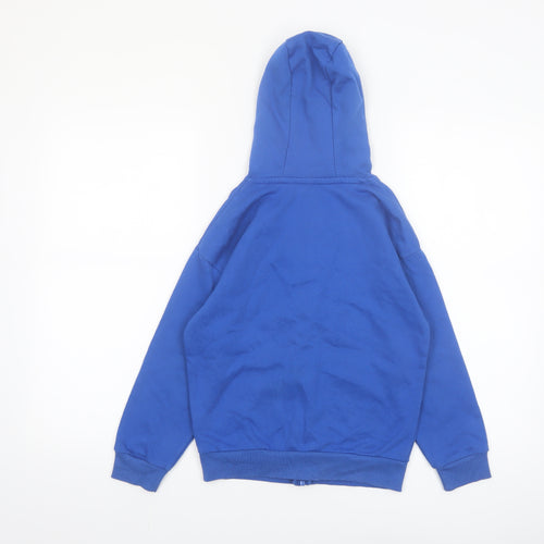 Dunnes Stores Boys Blue Full Zip Hoodie Size 8-9 Years Cotton Blend