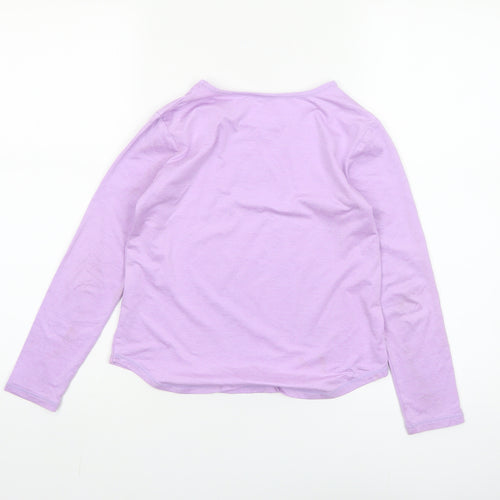Dunnes Stores Girls Purple Long Sleeve Basic T-Shirt 8-9 Years