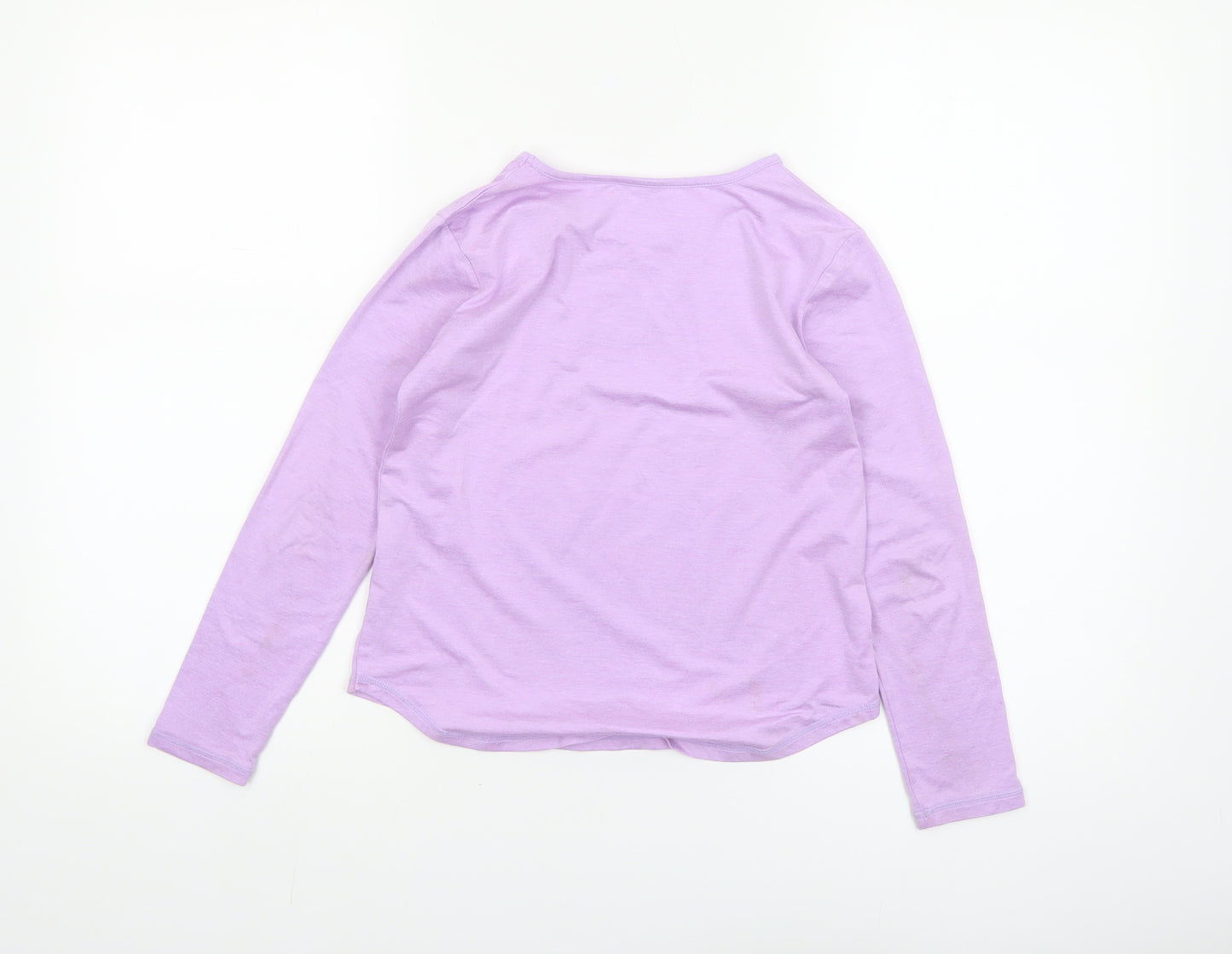 Dunnes Stores Girls Purple Long Sleeve Basic T-Shirt 8-9 Years