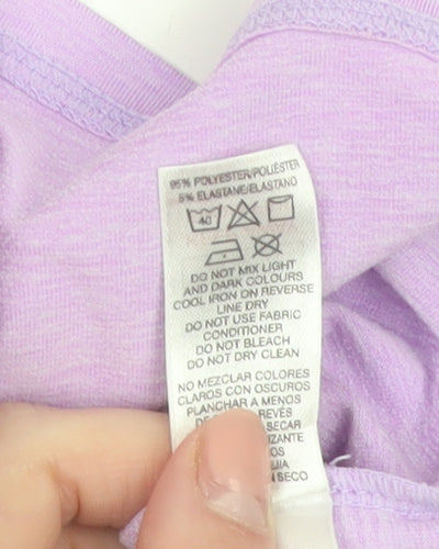 Dunnes Stores Girls Purple Long Sleeve Basic T-Shirt 8-9 Years