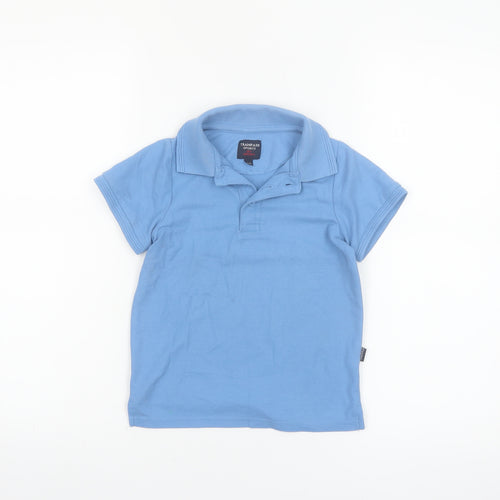 Trampass Sports by Skippy Boys Blue Polo Shirt 4-5 Years Short Sleeve Cotton
