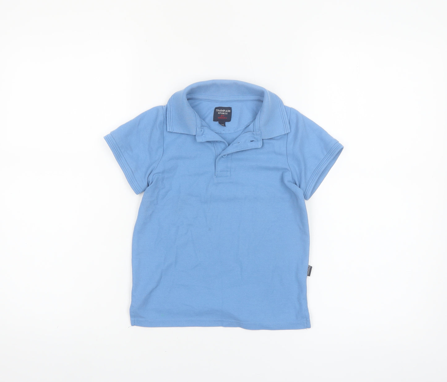 Trampass Sports by Skippy Boys Blue Polo Shirt 4-5 Years Short Sleeve Cotton
