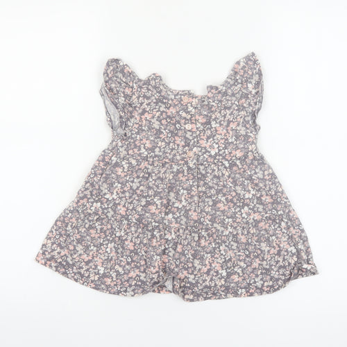 Isaac Mizrahi Girls Multicoloured Floral Tunic Top 3-4 Years Cotton