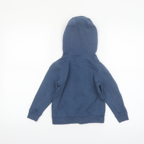 Next Boys Blue Full Zip Hoodie 4 Years Cotton Blend Casual