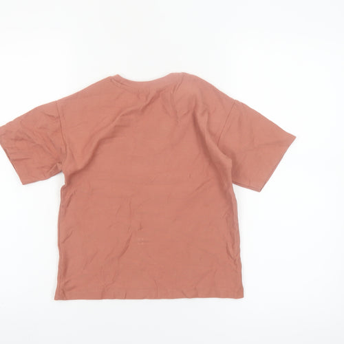 Dunnes Stores Boys Brown Graphic Travel T-Shirt 6-7 Years