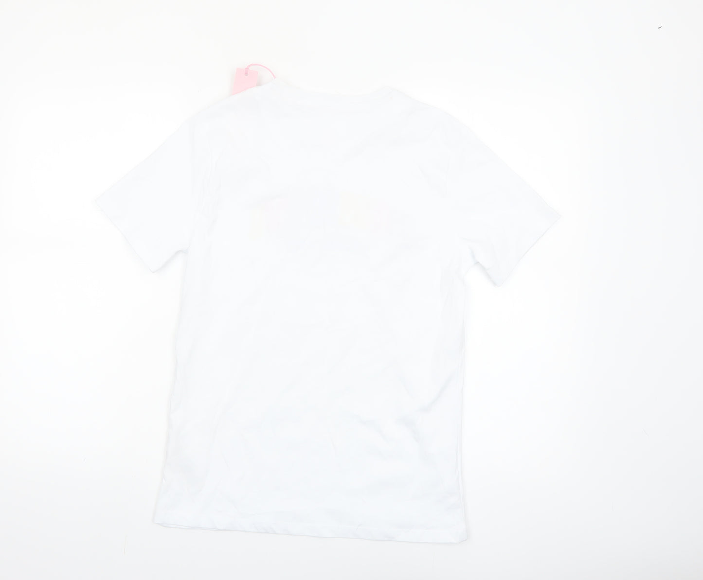 Sonneti Girls White Logo T-Shirt 12–13 Years Lightweight Cotton Top