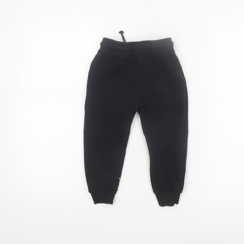 Hot Wheels Boys Black Jogger Trousers 6 Years Cotton Fleece Casual