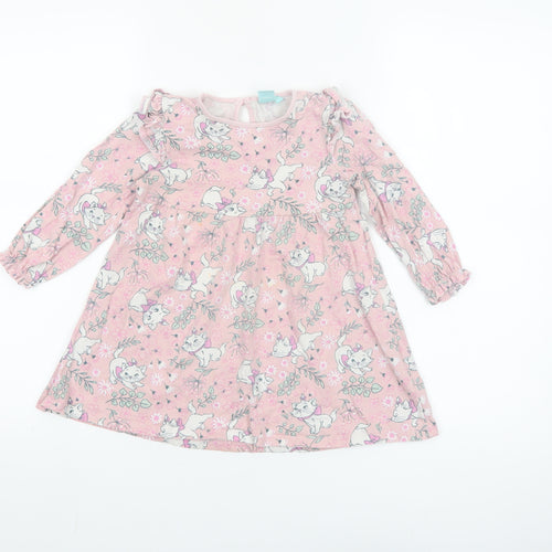 Disney Baby Girls Pink Marie Aristocats A-Line Dress 24 Months
