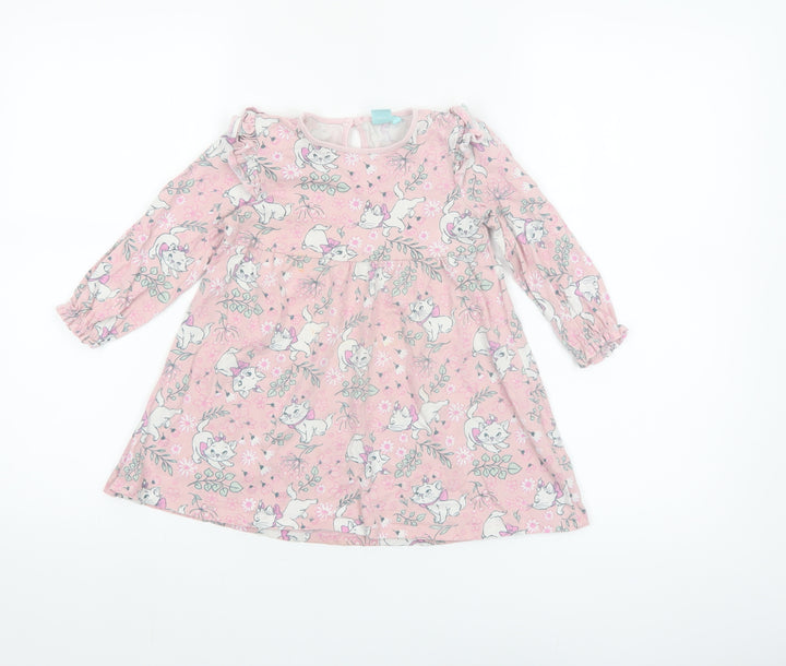 Disney Baby Girls Pink Marie Aristocats A-Line Dress 24 Months