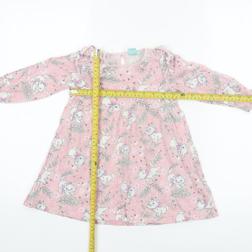 Disney Baby Girls Pink Marie Aristocats A-Line Dress 24 Months