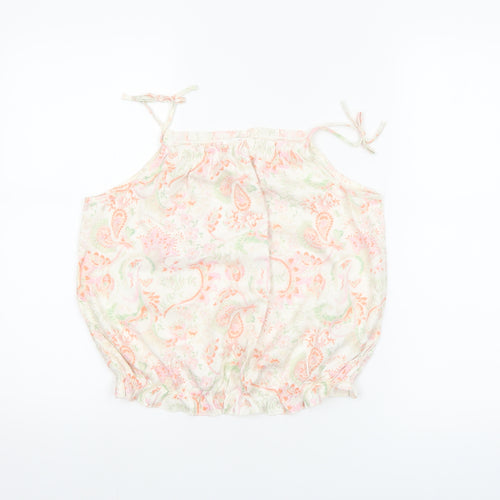 Next Girls Multicoloured Paisley Viscose Camisole Top 11 Years