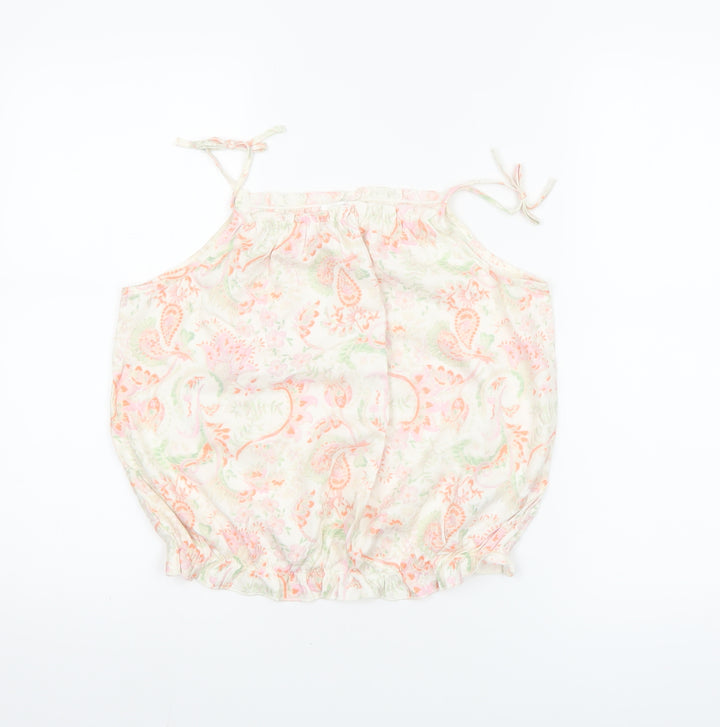 Next Girls Multicoloured Paisley Viscose Camisole Top 11 Years