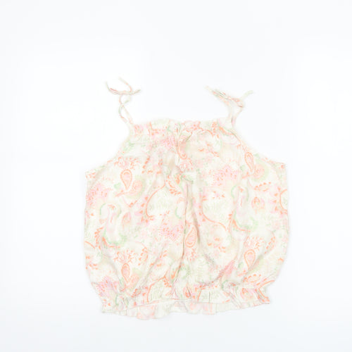 Next Girls Multicoloured Paisley Viscose Camisole Top 11 Years