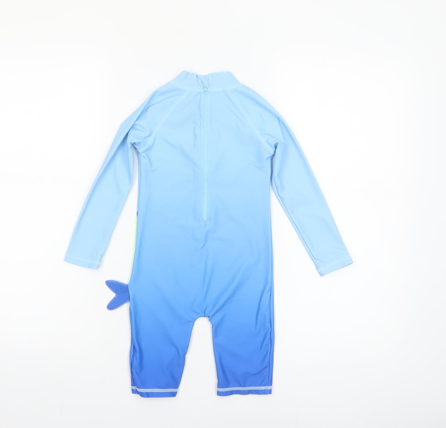 Dunnes Stores Boys Blue Shark One Piece Wetsuit 2-3 Years UV-Protection