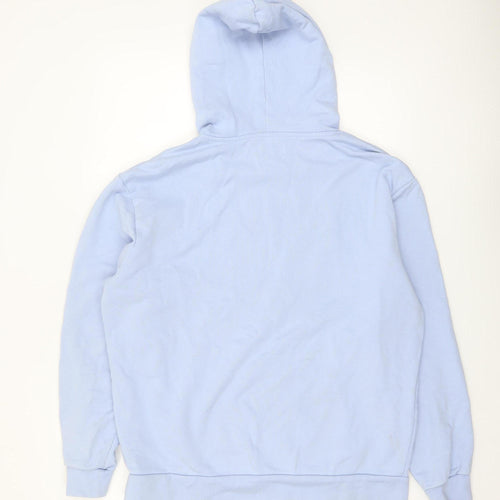 Paidinfull Men’s Blue Pullover Hoodie L Regular Cotton Logo