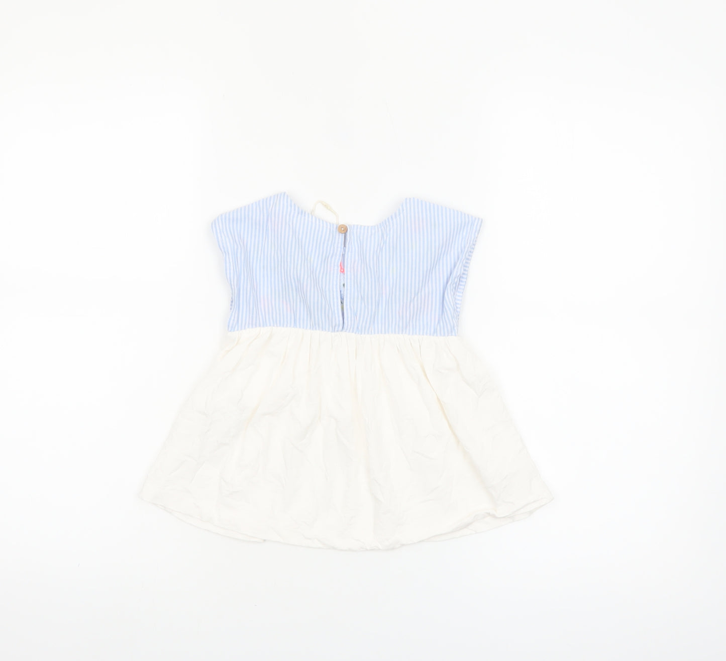 Zara Girls Multicoloured Embroidered Cotton Tunic Blouse 3-4 Years