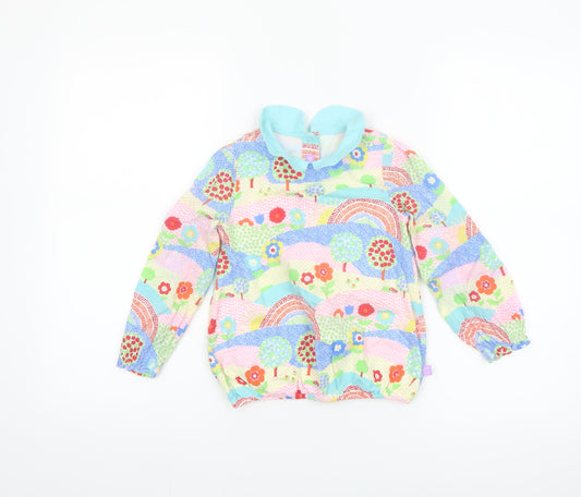 Little Bird Girls Multicoloured 4-5 Years Cotton Collared Long Sleeve Blouse