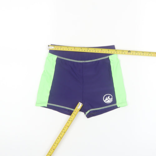 Fun in the Stones Boys Blue Green Swim Shorts 7-8 Years Trunks
