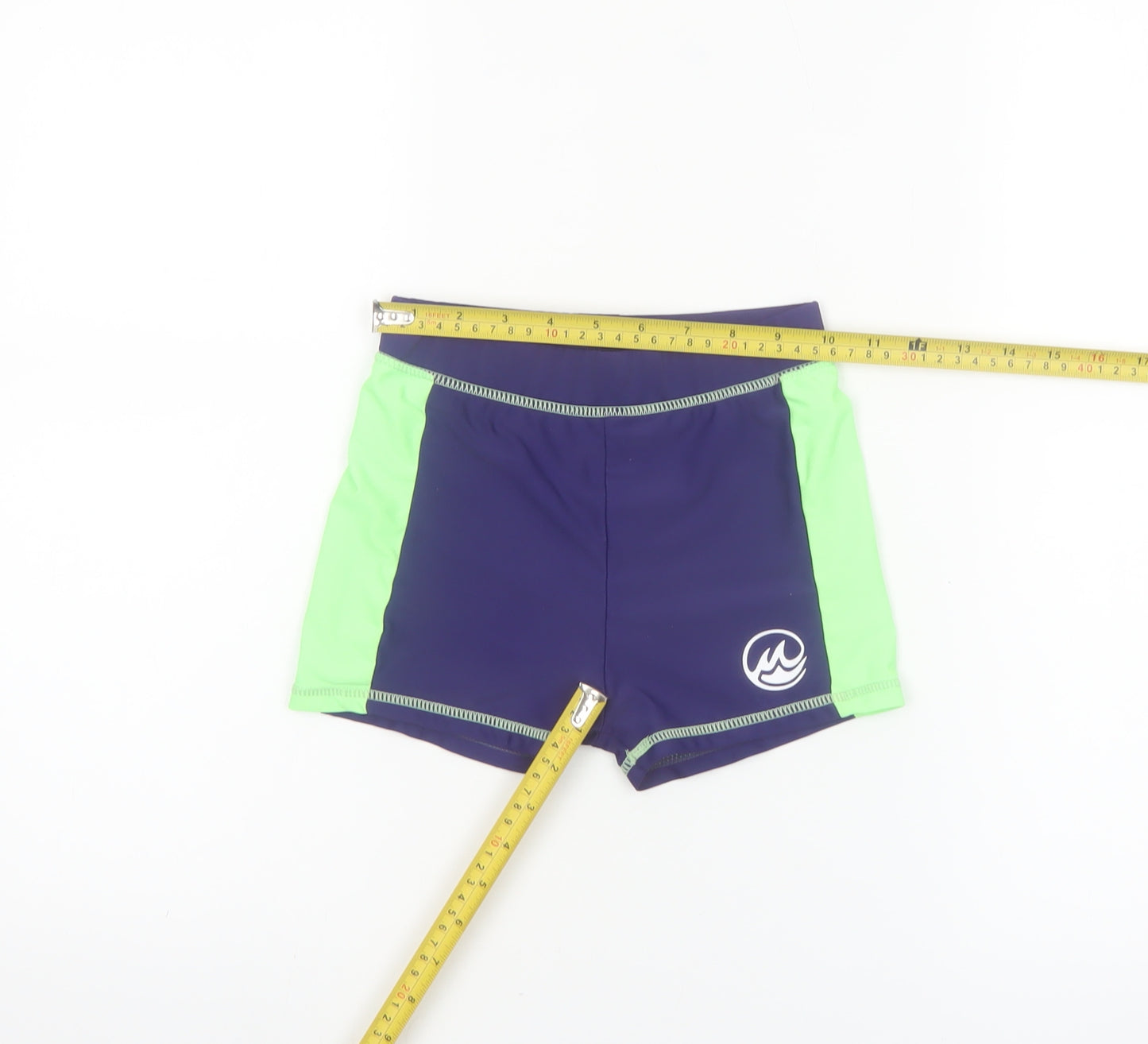 Fun in the Stones Boys Blue Green Swim Shorts 7-8 Years Trunks