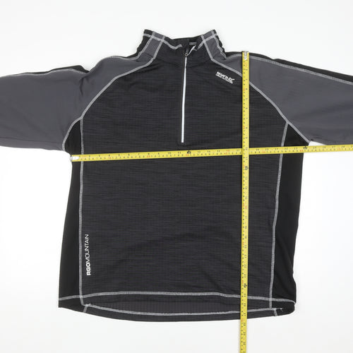 Regatta Mens Black 2XL 1/4 Zip Pullover Outdoor Sweatshirt