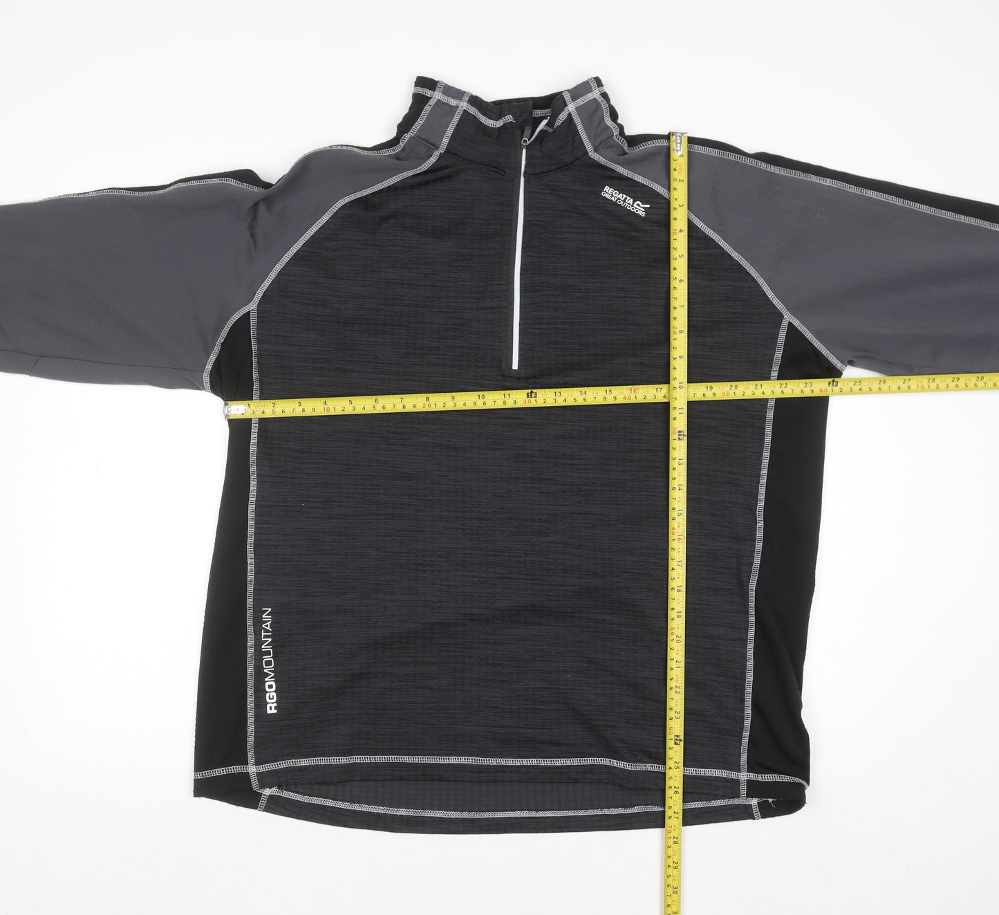 Regatta Mens Black 2XL 1/4 Zip Pullover Outdoor Sweatshirt