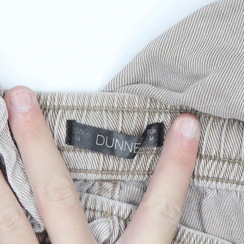 Dunnes Stores Mens Beige Relaxed Fit Lyocell Cotton Casual Trousers M