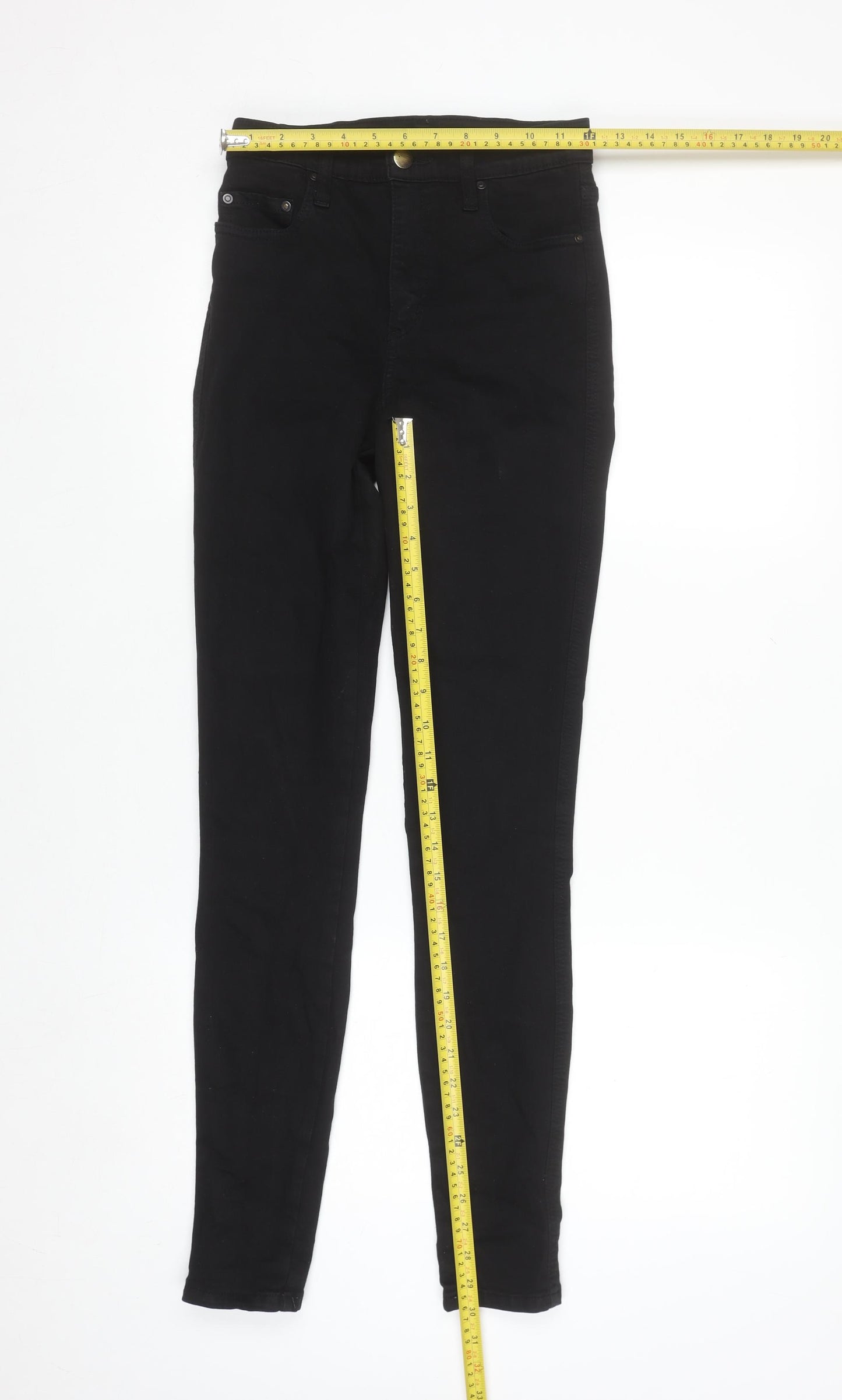 Nobody Womens Black High Rise Skinny Jeans Size 26