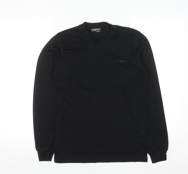 Campri Men's Black Small Thermal Long Sleeve Sports Base Layer Top