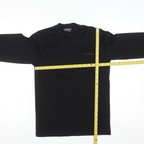 Campri Men's Black Small Thermal Long Sleeve Sports Base Layer Top