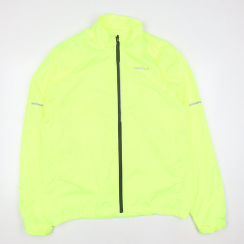 Pinnacle Men's Yellow 3XL Windbreaker Cycling Jacket Reflective Lightweight