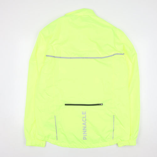 Pinnacle Men's Yellow 3XL Windbreaker Cycling Jacket Reflective Lightweight