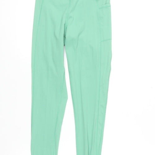 USA Pro Womens Green Leggings Size 6 Gym Yoga Activewear