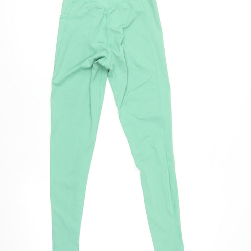 USA Pro Womens Green Leggings Size 6 Gym Yoga Activewear