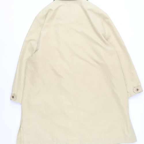St. Bernard Women’s Beige Long Trench Coat Size 14 Classic Lined