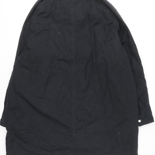 Marks and Spencer Men's Black 3XL Cotton Overcoat Lined Workwear