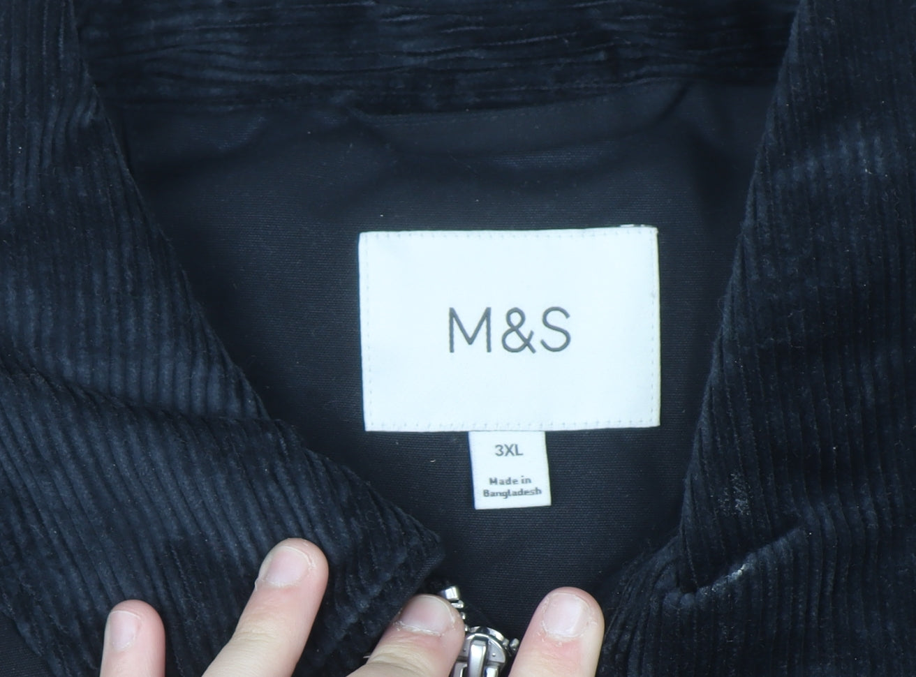 Marks and Spencer Men's Black 3XL Cotton Overcoat Lined Workwear