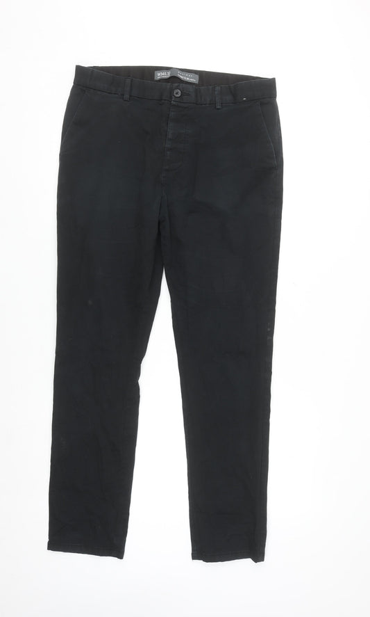 Primark Men’s Black Slim Fit Chino Trousers W34 L32