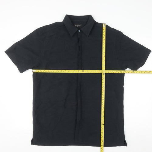 Burton Men's Black Modal Blend Short Sleeve Polo Shirt M