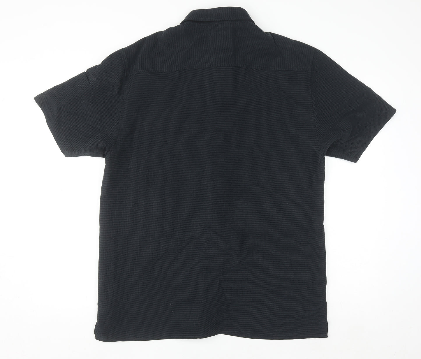 Burton Men's Black Modal Blend Short Sleeve Polo Shirt M