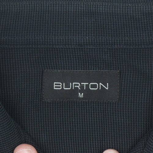 Burton Men's Black Modal Blend Short Sleeve Polo Shirt M