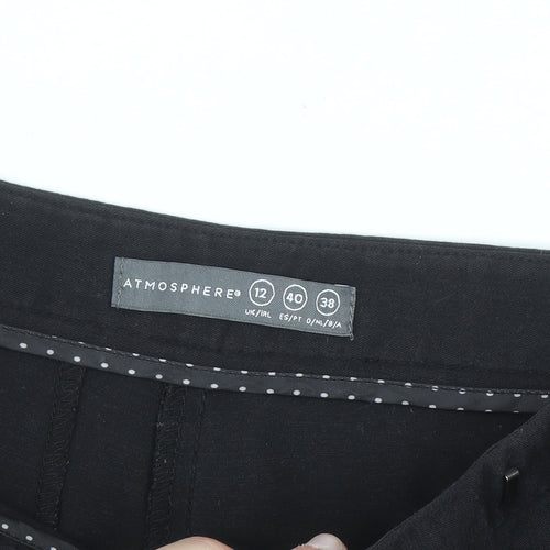 Atmosphere Women Black Stretch Dress Pants Size 12 Regular Workwear