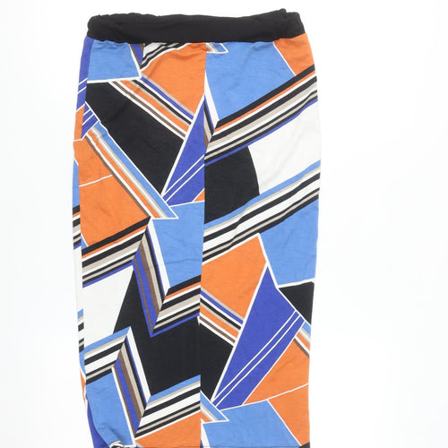 Dorothy Perkins Women’s Multicoloured Geometric Midi Pencil Skirt Size 8