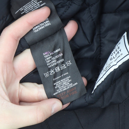 TOG24 Women's Black Parka Coat Size 8 Hooded Waterproof Winter Jacket