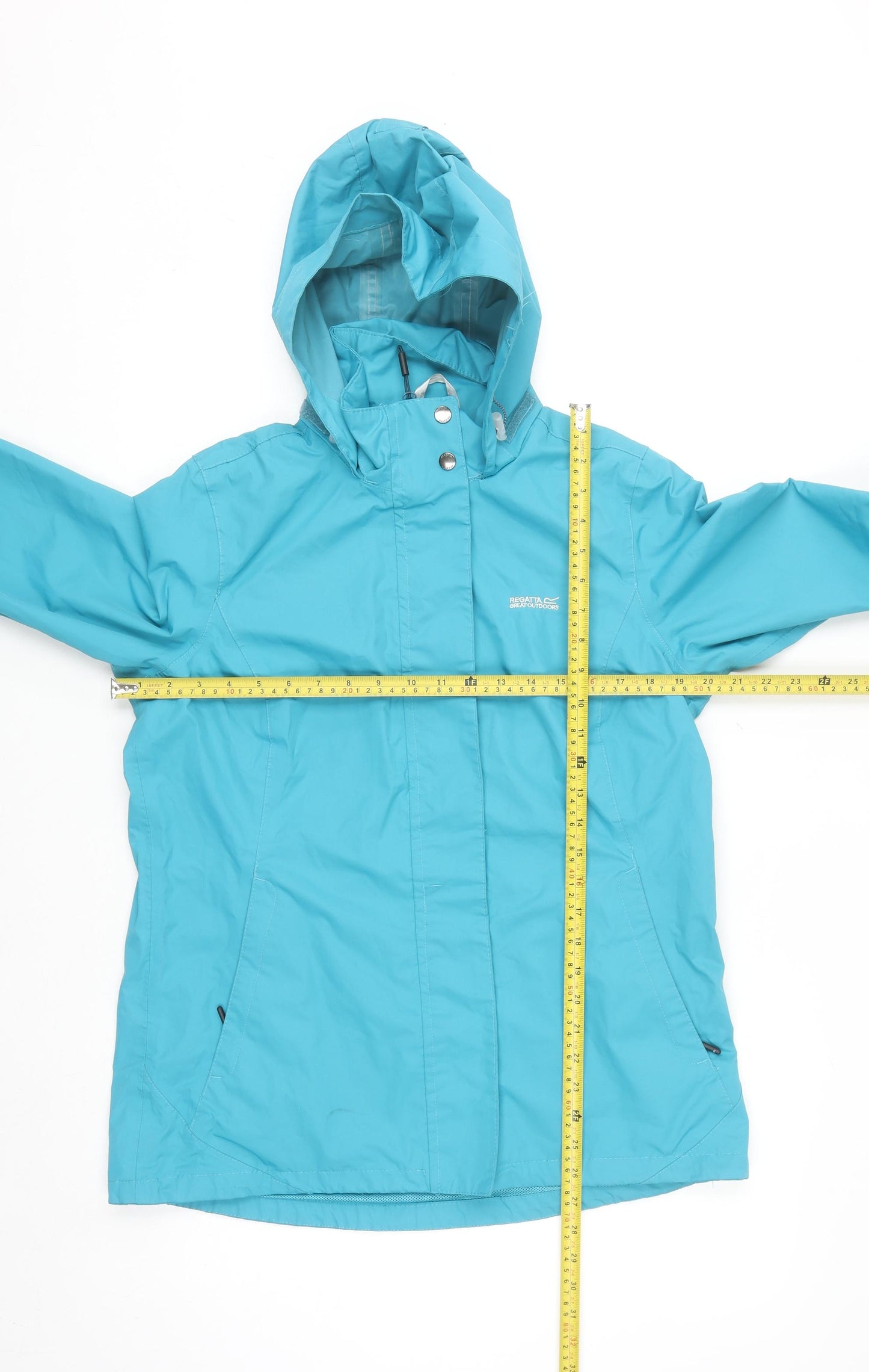 Regatta Women's Blue Waterproof Hooded Rain Jacket UK 12