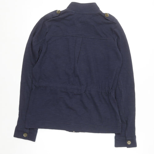 Next Women’s Blue Cotton Military Button Jacket Size 6