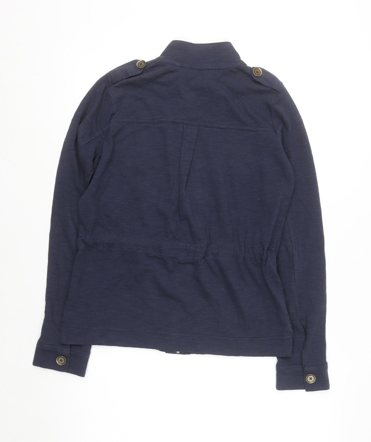 Next Women’s Blue Cotton Military Button Jacket Size 6